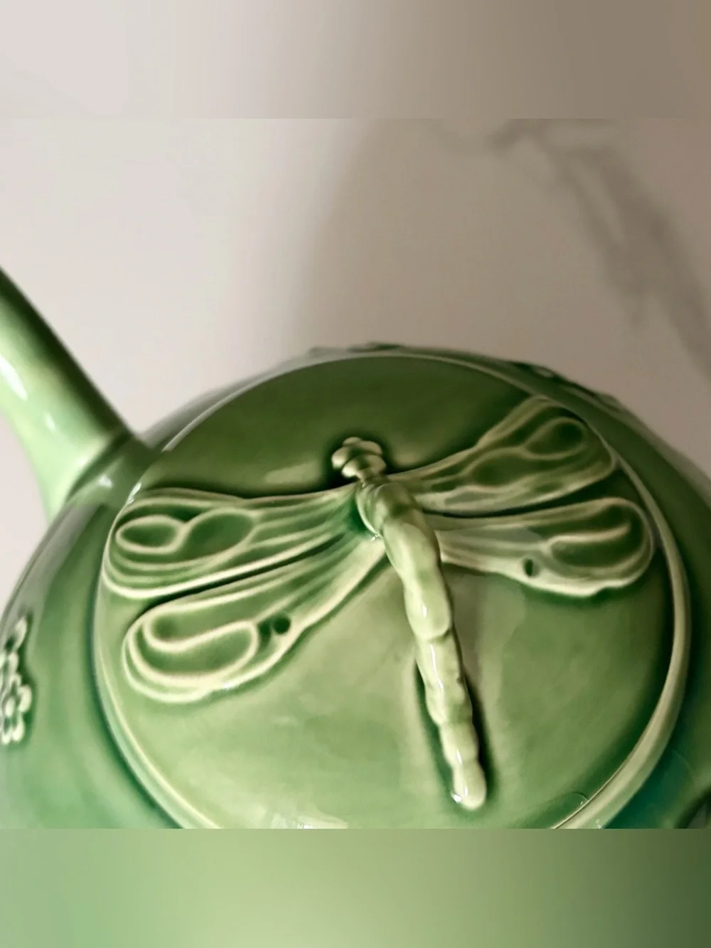 Dragonfly Teapot - For World Market by Bordallo Pinheiro
